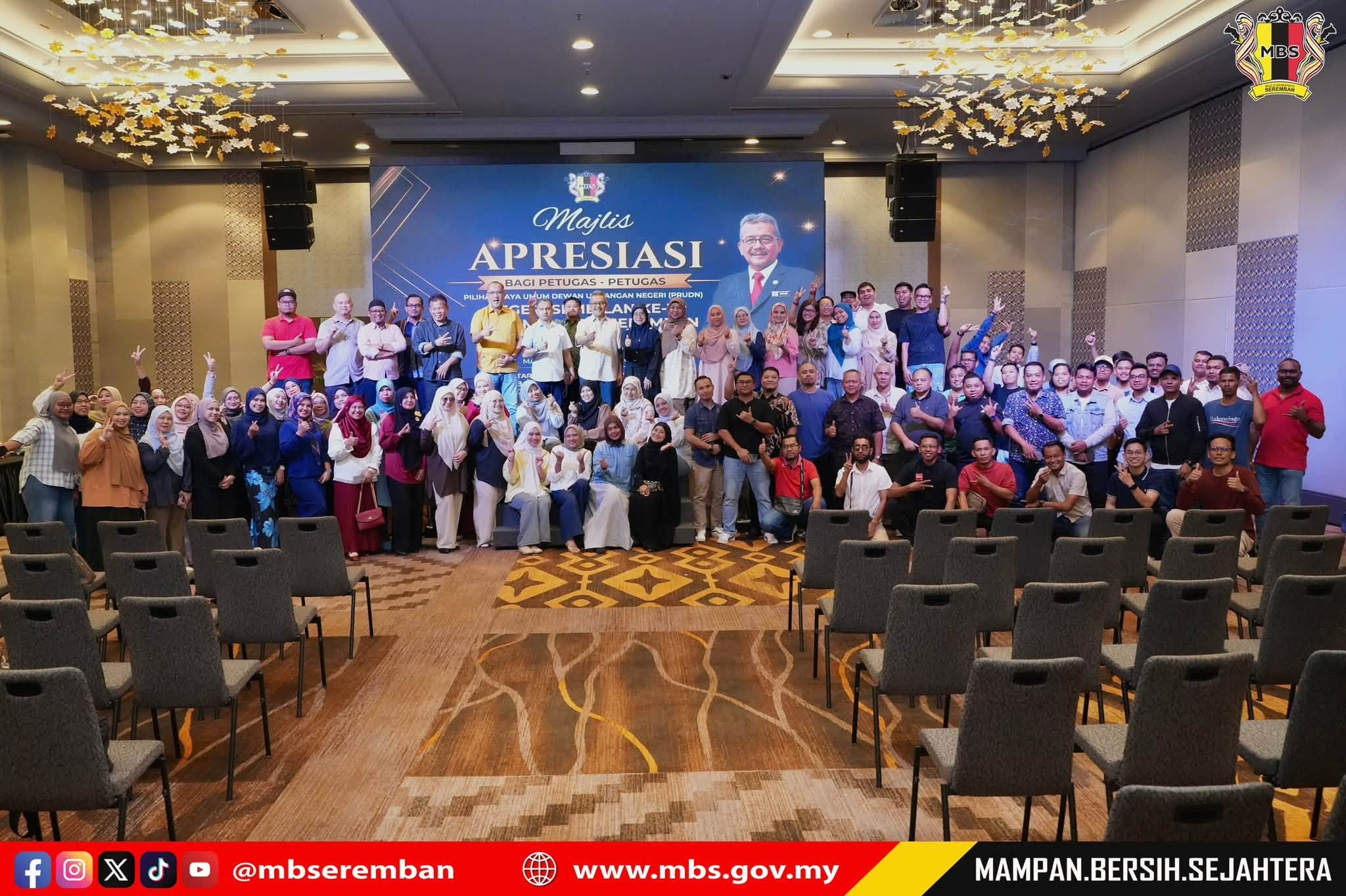 APPRECIATION CEREMONY FOR ELECTION OFFICIALS OF PARLIAMENTARY CONSTITUENCY P.128 SEREMBAN FOR THE 16TH NEGERI SEMBILAN STATE ELECTION