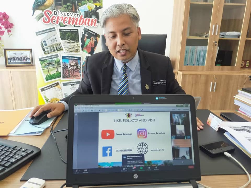 SESI WEBINAR BERSAMA PENGARAH TOURISM MALAYSIA, MEDAN DENGAN KERJASAMA MAJLIS BANDARAYA SEREMBAN 