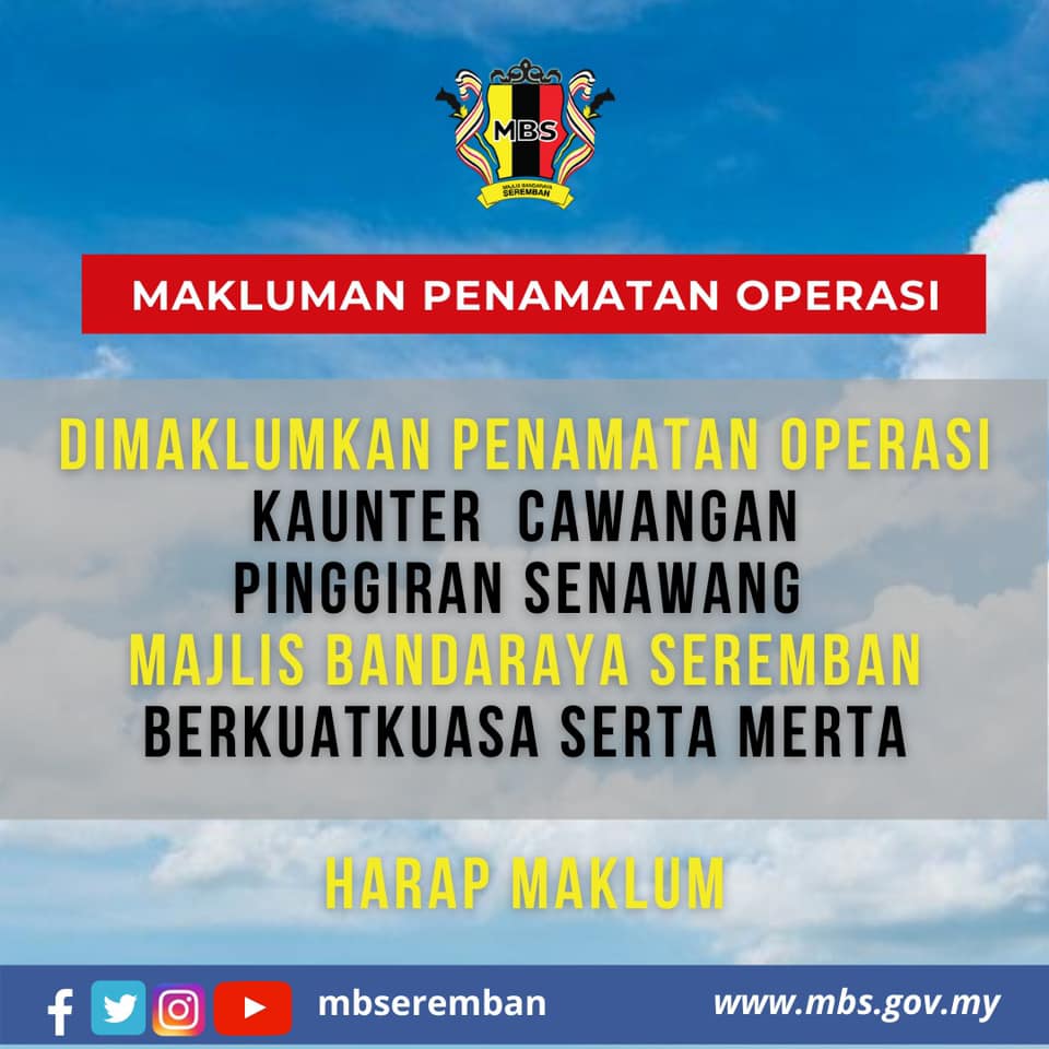 MAKLUMAN PENAMATAN OPERASI