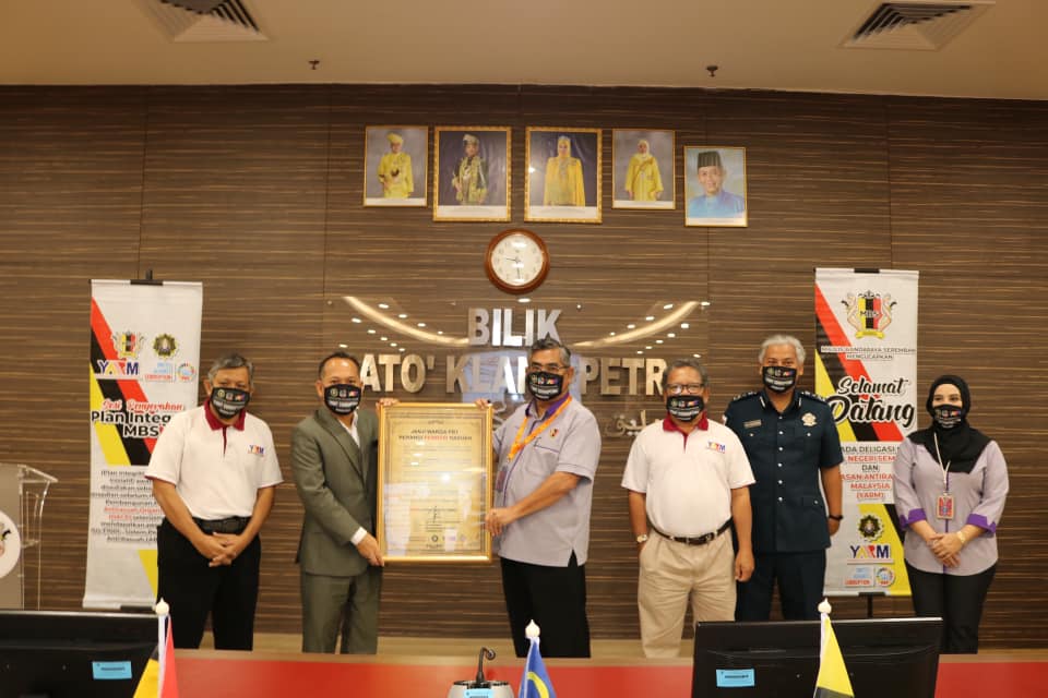 KUNJUNGAN HORMAT SURUHANJAYA PENCEGAHAN RASUAH MALAYSIA (SPRM) NEGERI SEMBILAN 