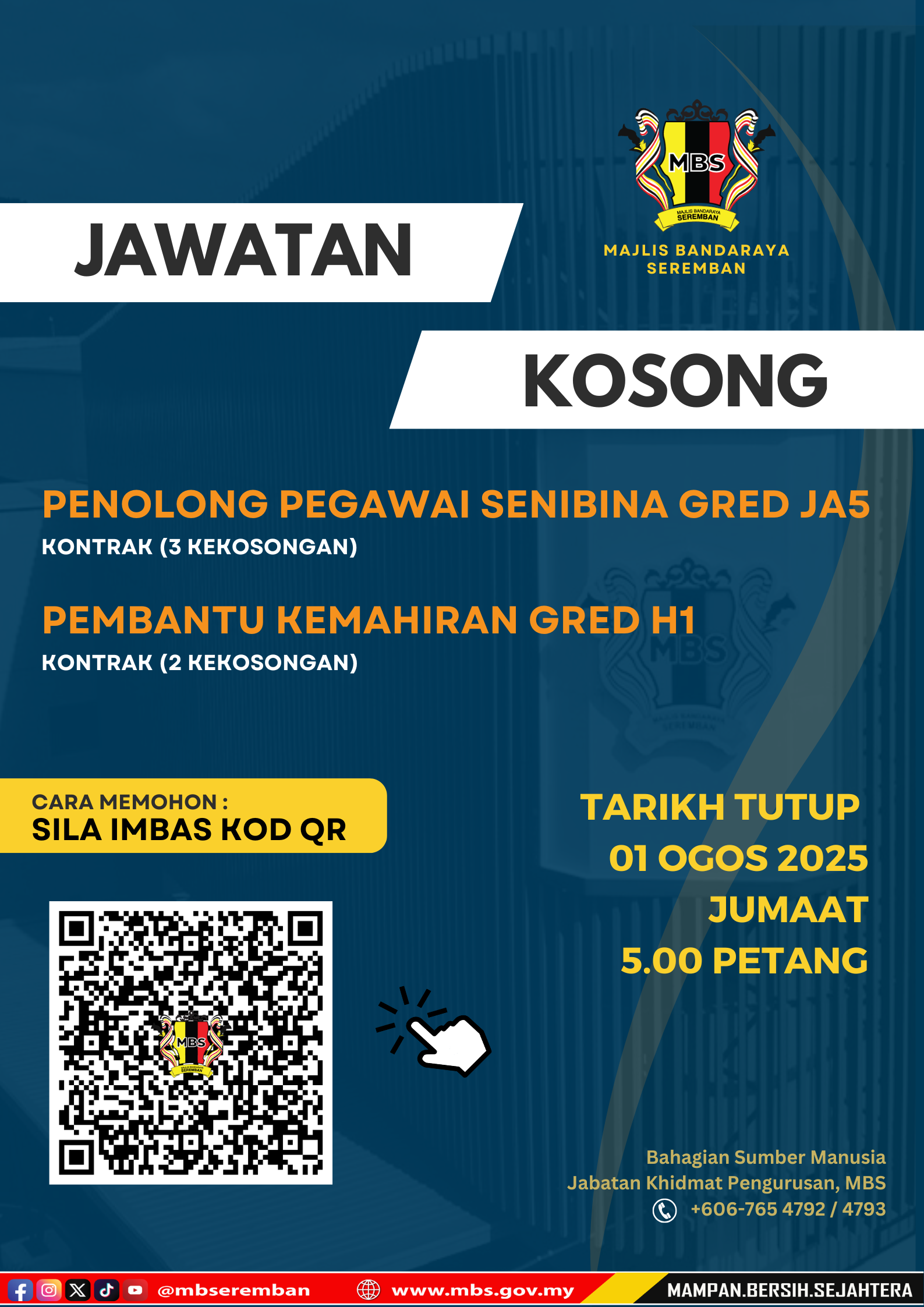 JAWATAN KOSONG 