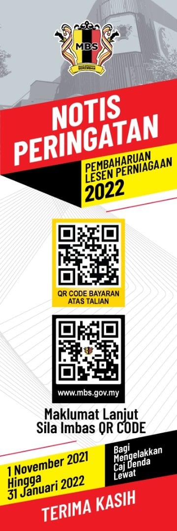 NOTIS PERINGATAN PEMBAHARUAN LESEN PERNIAGAAN 2022