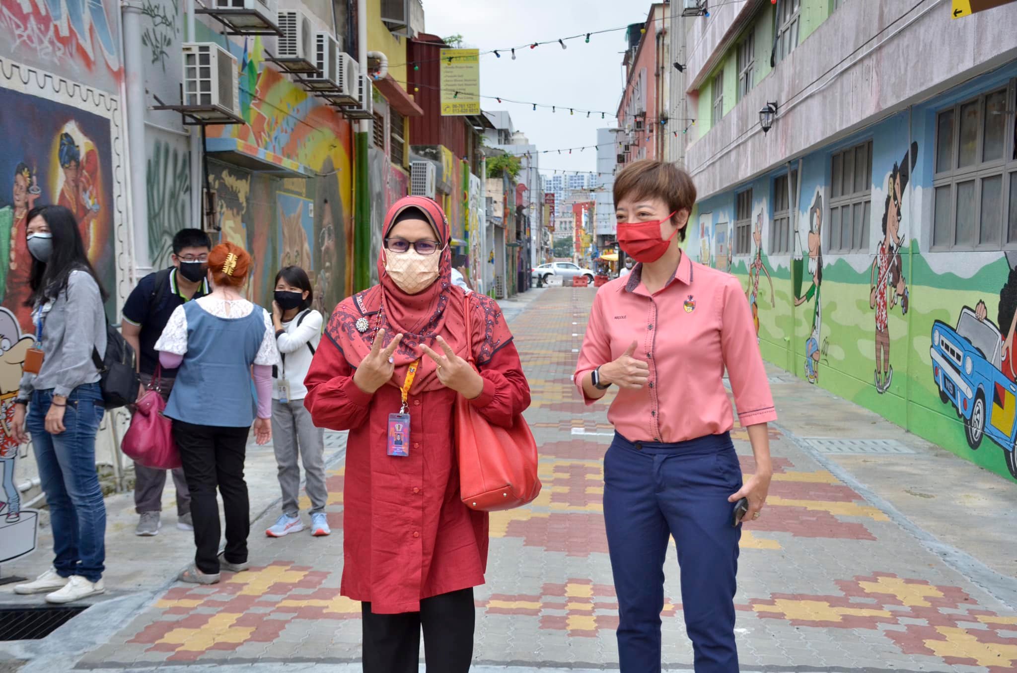 LAWATAN KERJA YB PUAN NICOLE TAN LEE KOON KE LORONG SENI