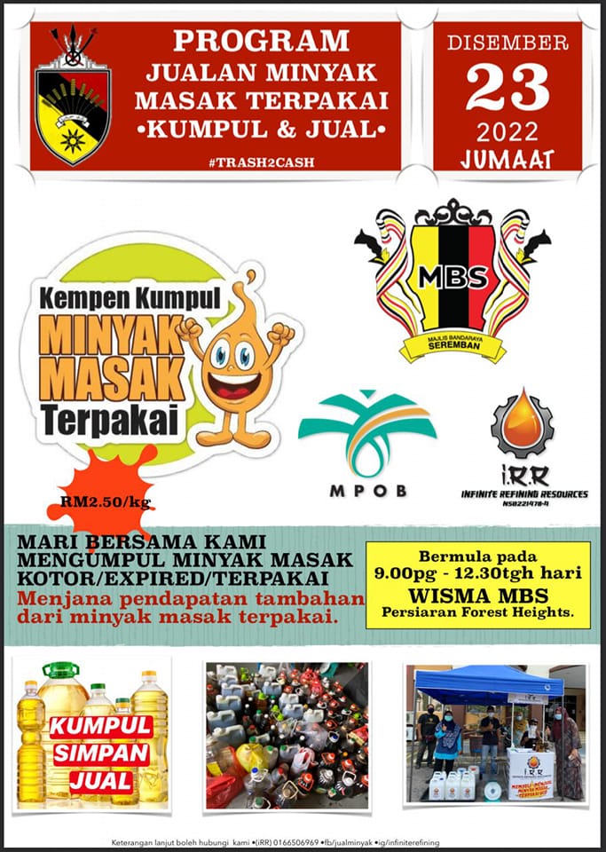 PROGRAM JUALAN MINYAK MASAK TERPAKAI