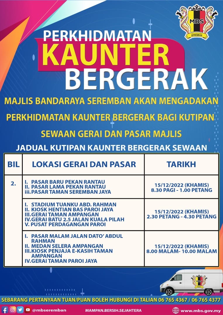  KAUNTER BERGERAK