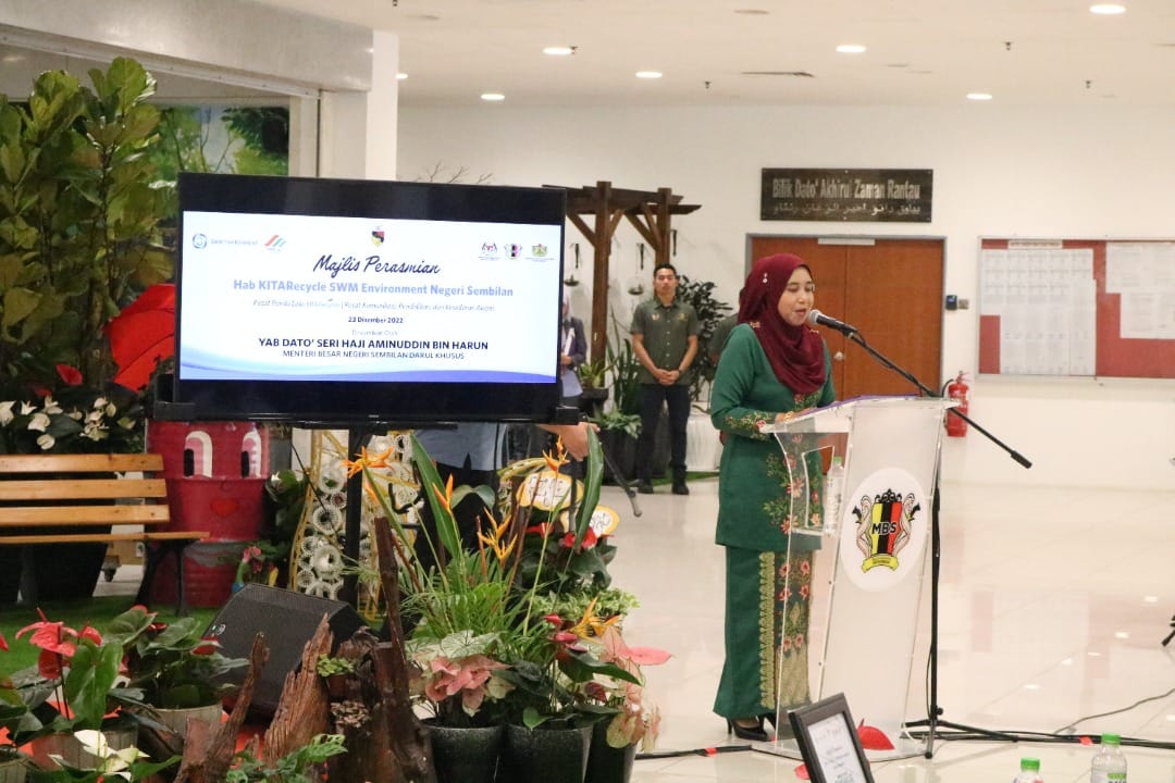 MAJLIS PERASMIAN HAB KITARECYCLE SWM ENVIRONMENT NEGERI SEMBILAN DI WISMA MAJLIS BANDARAYA SEREMBAN.