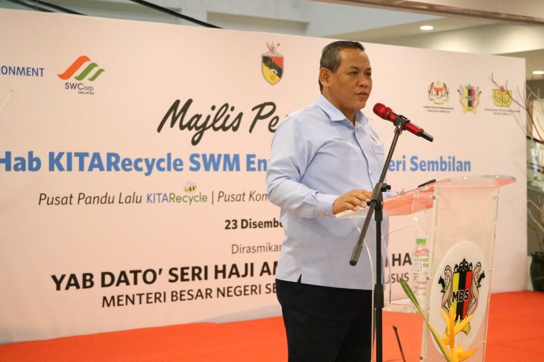 MAJLIS PERASMIAN HAB KITARECYCLE SWM ENVIRONMENT NEGERI SEMBILAN DI WISMA MAJLIS BANDARAYA SEREMBAN.