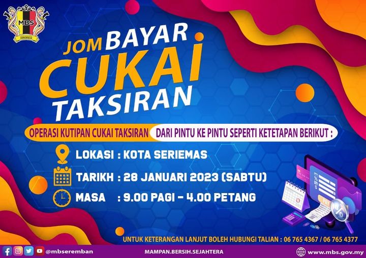 OPERASI KUTIPAN CUKAI TAKSIRAN DARI PINTU KE PINTU