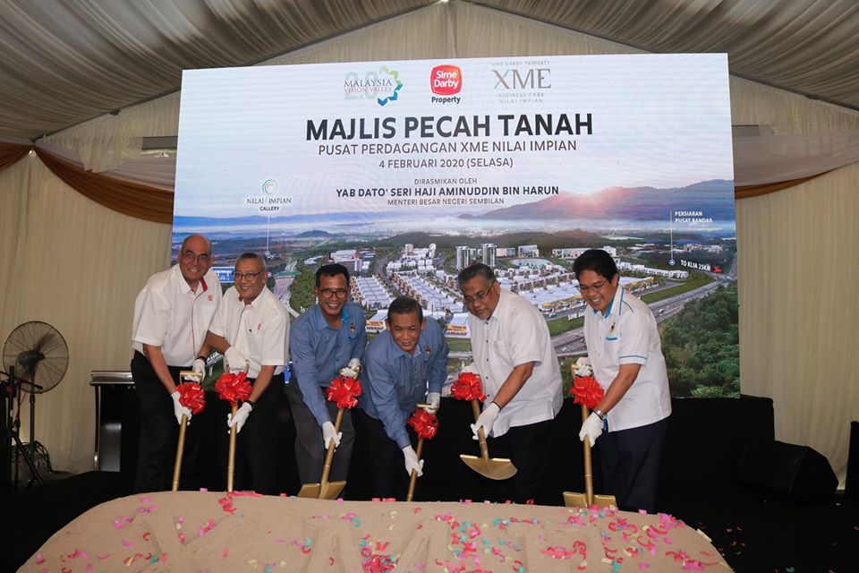 MAJLIS PECAH TANAH PUSAT PERDAGANGAN XME SIME DARBY PROPERTY NILAI IMPIAN