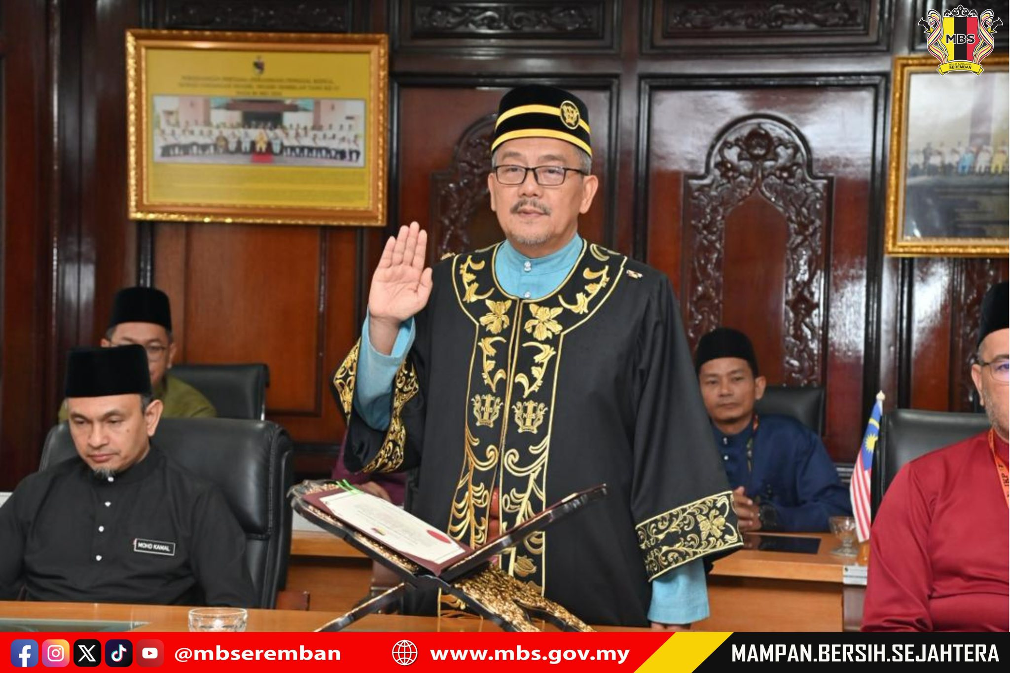 ANGKAT SUMPAH DATUK BANDAR KETIGA MAJLIS BANDARAYA SEREMBAN