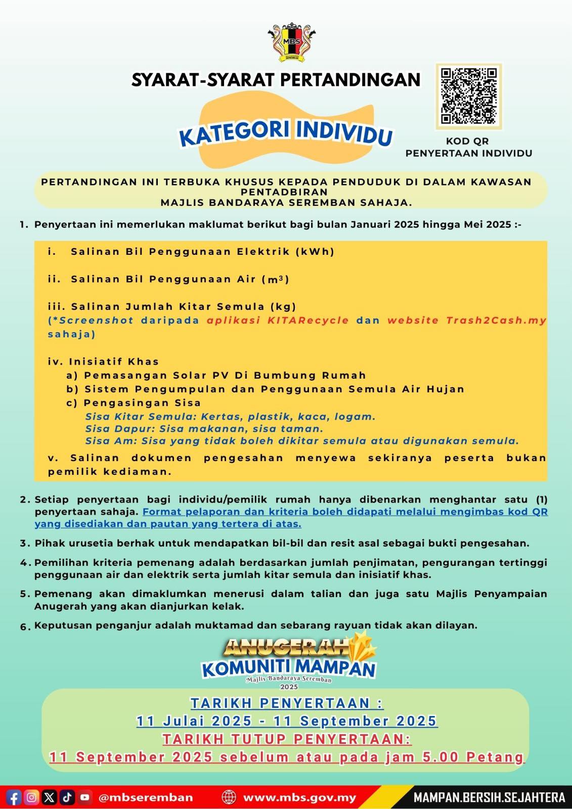 ANUGERAH KOMUNITI MAMPAN MBS 2025