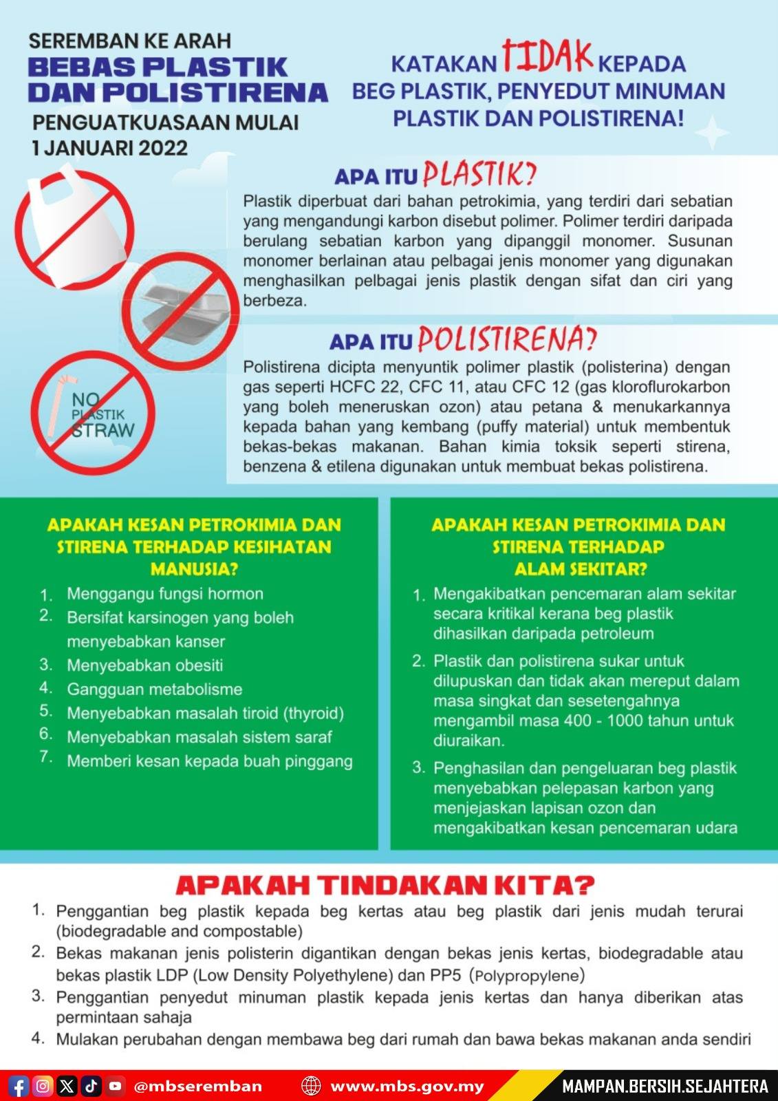KEMPEN SEREMBAN BEBAS PLASTIK