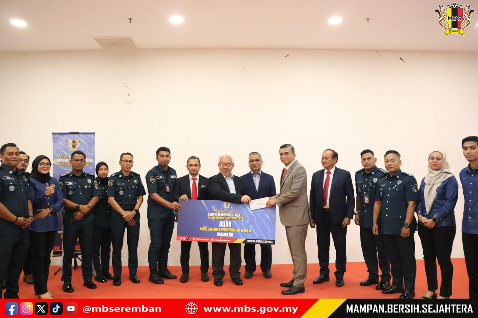 MAJLIS PENYAMPAIAN HADIAH PERTANDINGAN KIK 2024 PERINGKAT MBS