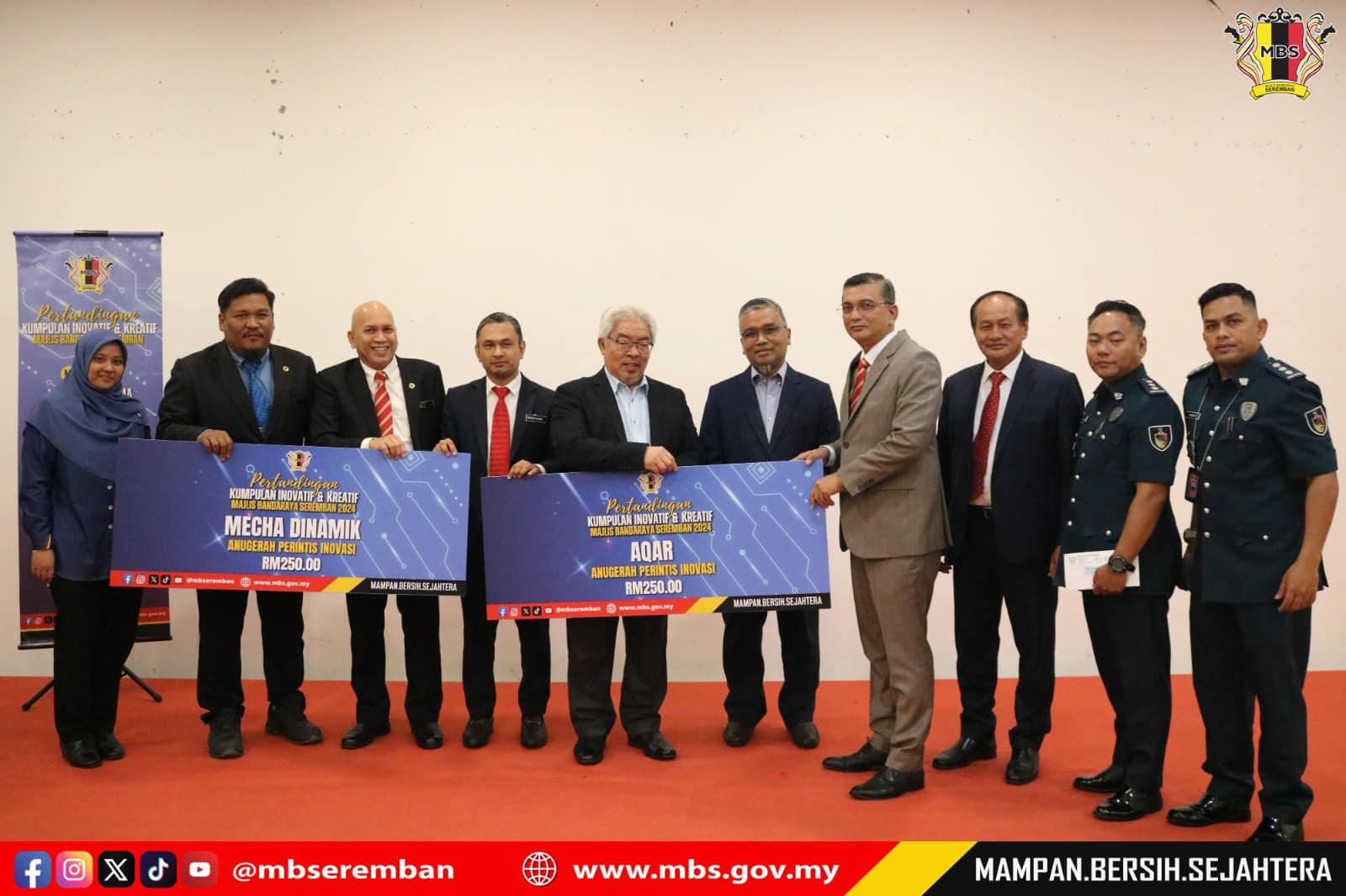 MAJLIS PENYAMPAIAN HADIAH PERTANDINGAN KIK 2024 PERINGKAT MBS
