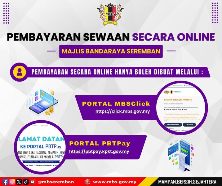 Pembayaran Sewaan Secara Online