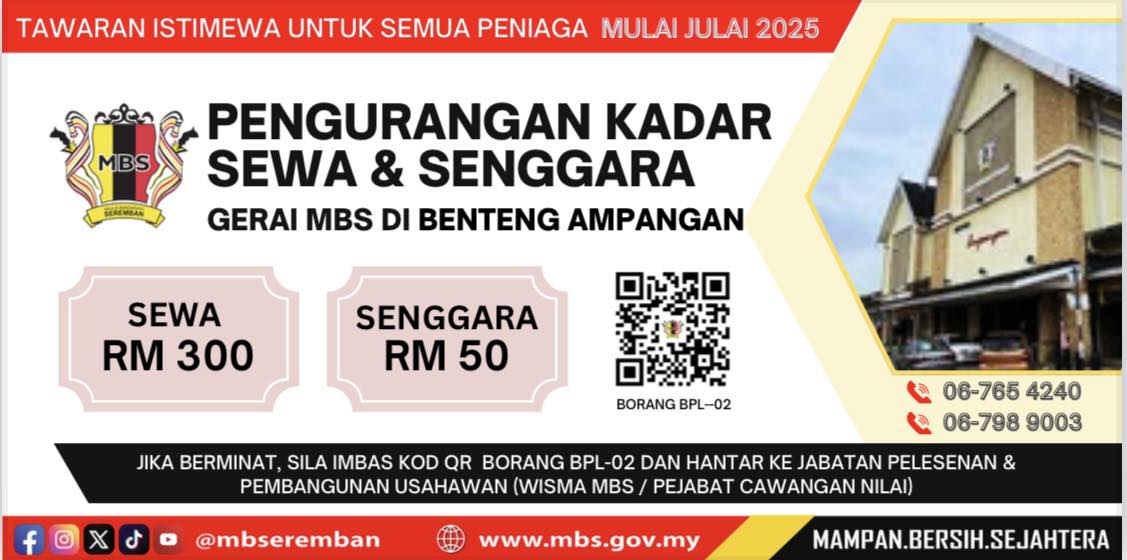 Pengurangan Kadar Sewa & Senggara