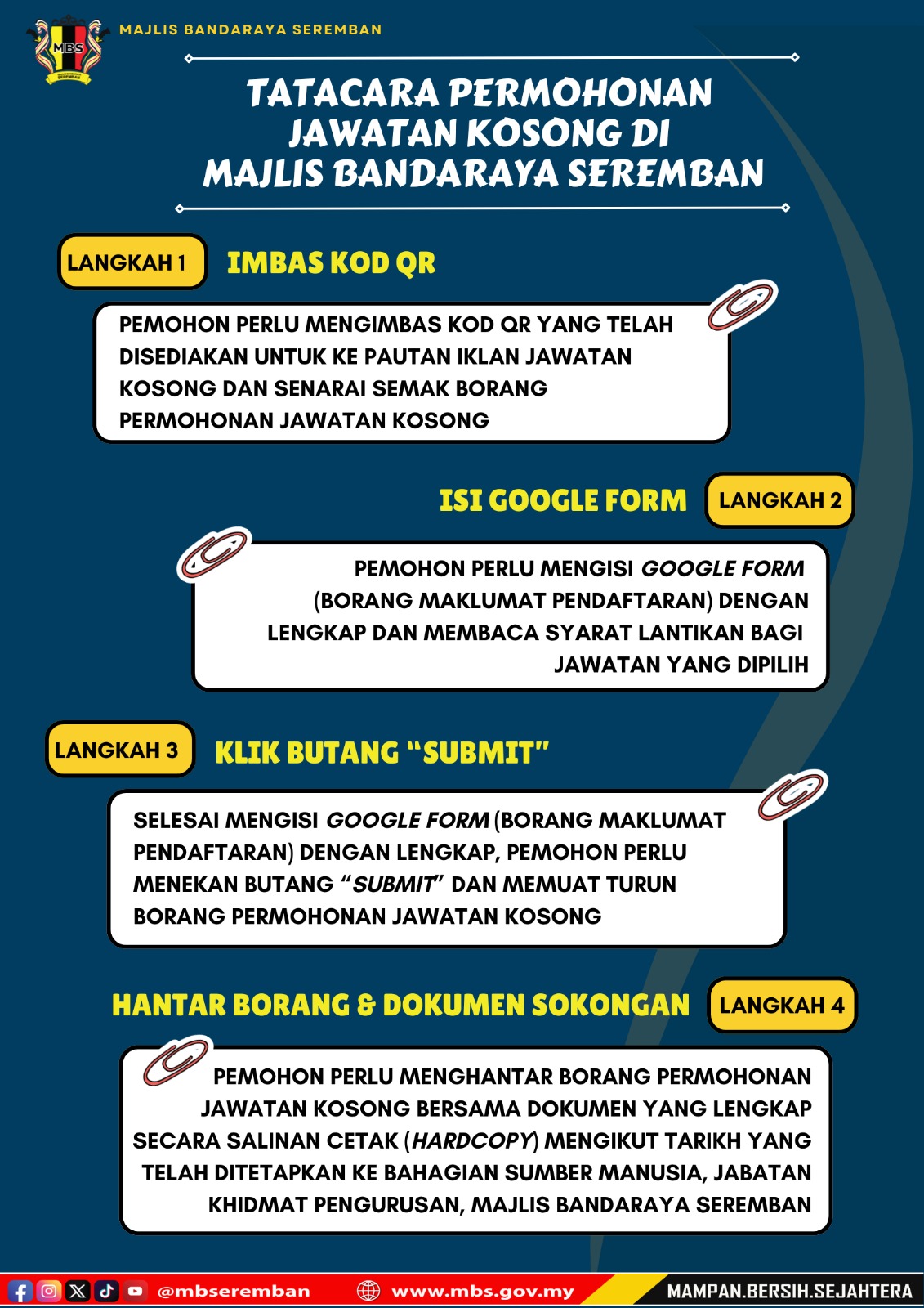 Iklan Jawatan Kosong MBS