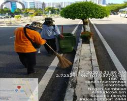 KERJA-KERJA PEMBERSIHAN JALAN JKR