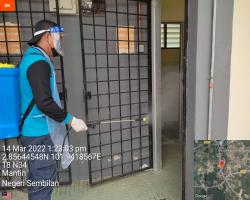 PEMBERSIHAN DAN SEMBURAN NYAHKUMAN (DISINFEKSI) KAWALAN NOVEL CORONAVIRUS COVID -19