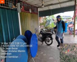 PEMBERSIHAN DAN SEMBURAN NYAHKUMAN (DISINFEKSI) KAWALAN NOVEL CORONAVIRUS COVID -19