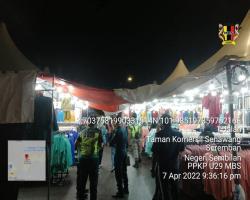 PEMANTAUAN PERSIAPAN BAZAR AIDILFITRI DALAM KAWASAN MAJLIS BANDARAYA SEREMBAN