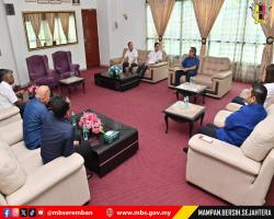 KUNJUNGAN HORMAT JAWATANKUASA REHDA KEPADA DATUK BANDAR,MBS