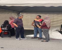 DATUK BANDAR TINJAU PERSIAPAN BAZAR DATARAN SENAWANG