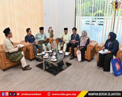 DATUK BANDAR TERIMA KUNJUNGAN HORMAT SURUHANJAYA KOMUNIKASI DAN MULTIMEDIA MALAYSIA