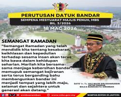 INTIPATI PERUTUSAN YBHG. DATUK BANDAR SEMASA MESYUARAT MAJLIS PENUH BIL.3/2026