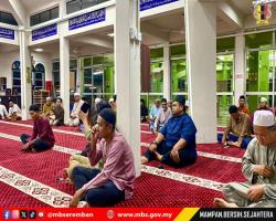 MAJLIS BACAAN YASIN SEMPENA ULANG TAHUN KE ENAM MAJLIS BANDARAYA SEREMBAN DI MASJID KARIAH PEKAN NILAI