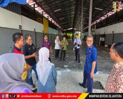 DATUK BANDAR TINJAU PROJEK MENAIKTARAF LONGKANG MONSOON KG. JIBOI