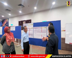 LAWATAN DATUK BANDAR KE BILIK GERAKAN PEGAWAI PENGURUS P.128 SEREMBAN